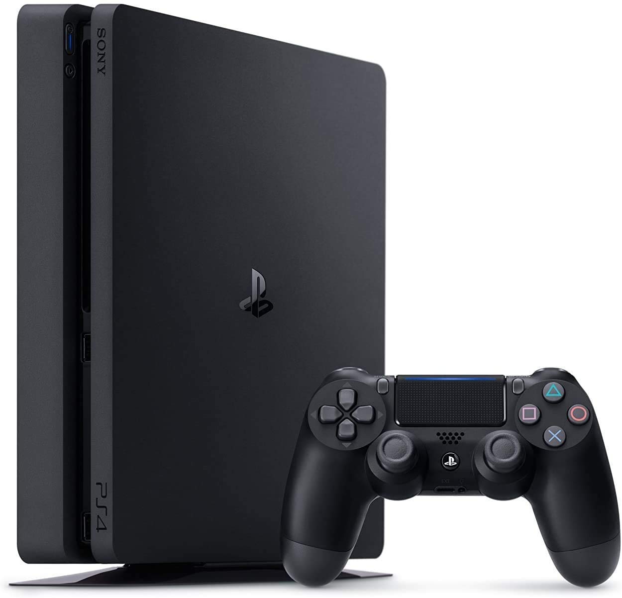 PlayStation 4 Slim Seyted Upgraded 1TB SSD Gaming Console with Wireless Controller, Jet Black