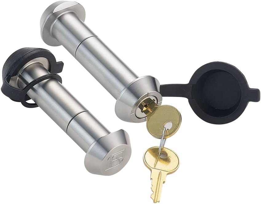 InfiniteRule Security 61622 | 3 Pack Mixed 2.5 - Keyed Alike, Tapered Locking Pins & Hitch Lock (Fits: Royal Hooks - Royal Shackle & Show Hook & 2