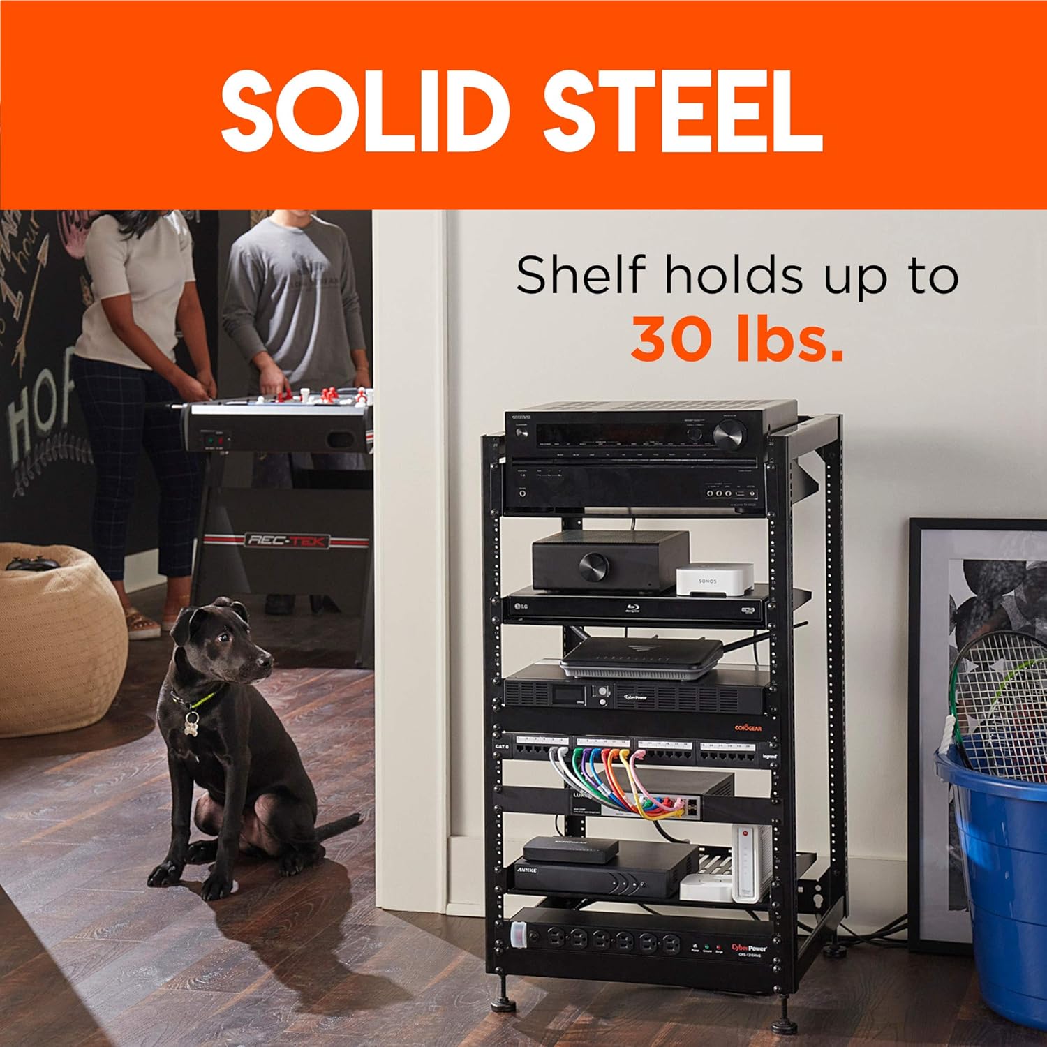 ECHOGEAR 1U Server Rack Shelf - 19