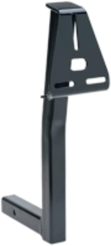 Draw-Tite Mount Receiver Accessory | Spare Tire Carrier For Fron Mount Hitch | Black Powder Coat