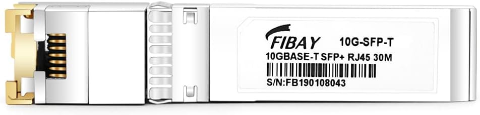 10G SFP+ RJ45 10GBase-T SFP+ to RJ45 Copper 30m Cat6a/7 Mini-GBIC Transceiver Module 4 Pack for Cisco SFP-10G-T-S Finisar Netgear TP-Link D-Link QNAP Supermicro