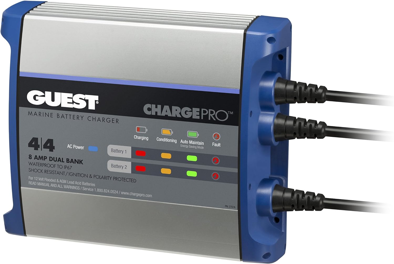 Guest On-Board Battery Charger 10A / 12V; 2 Bank; 120V Input, 2711A