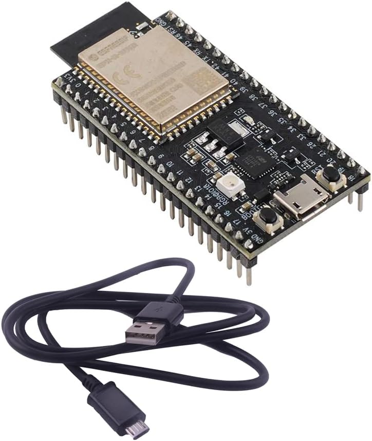 RCmall ESP32-S2-Saola-1R Dev Kit Espressif Development Board Based Wi-Fi MCU ESP32-S2 WROVER with 4MB Flash and 2MB PSRAM+Micro USB Cable (Pack of 4 ) Pack of 2