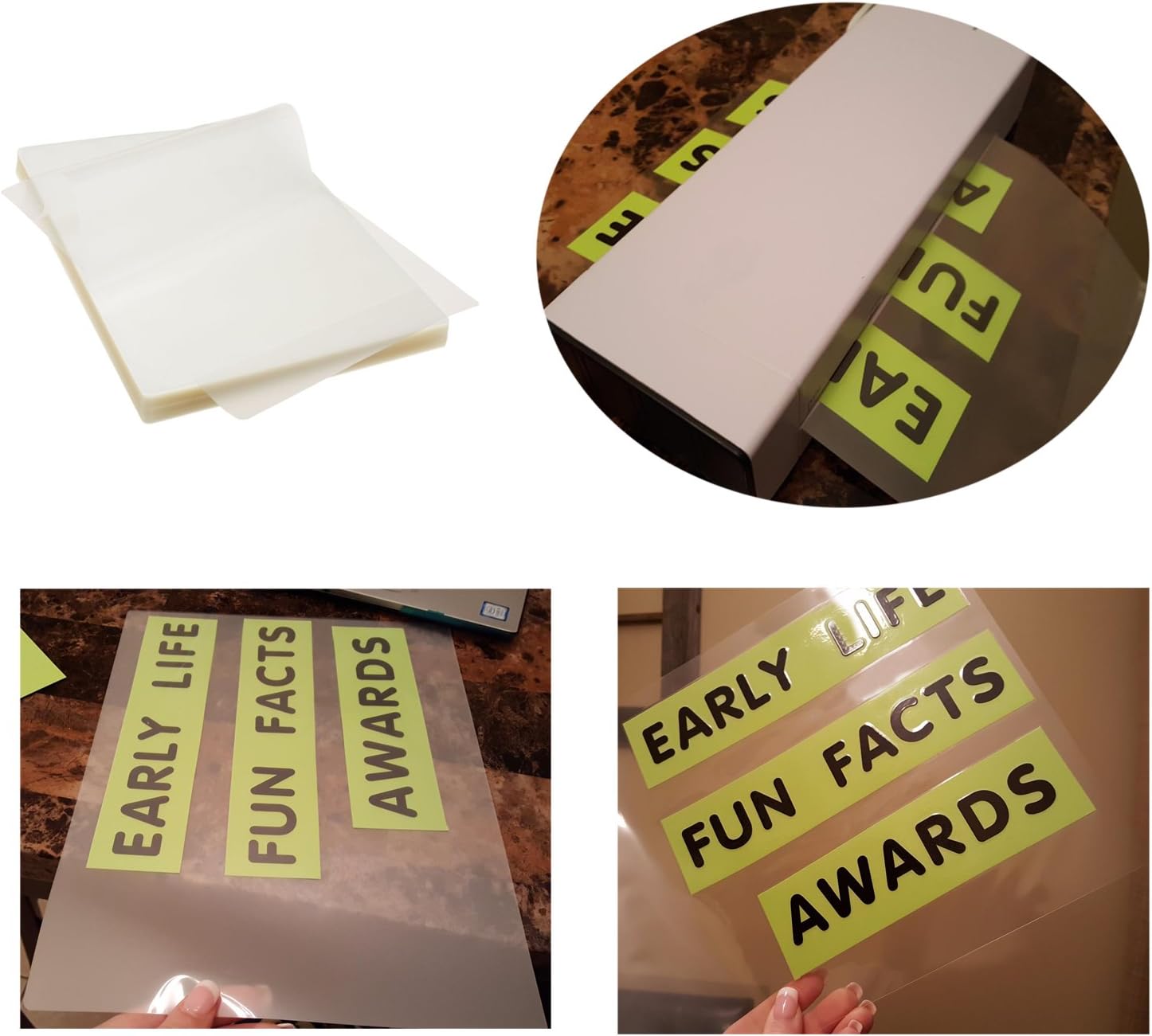 Immuson Thermal Laminating Pouches 8.9 x 11.4, 5 Mil Thickness, Crystal Clear Finish, 300 Pack Pack of 2