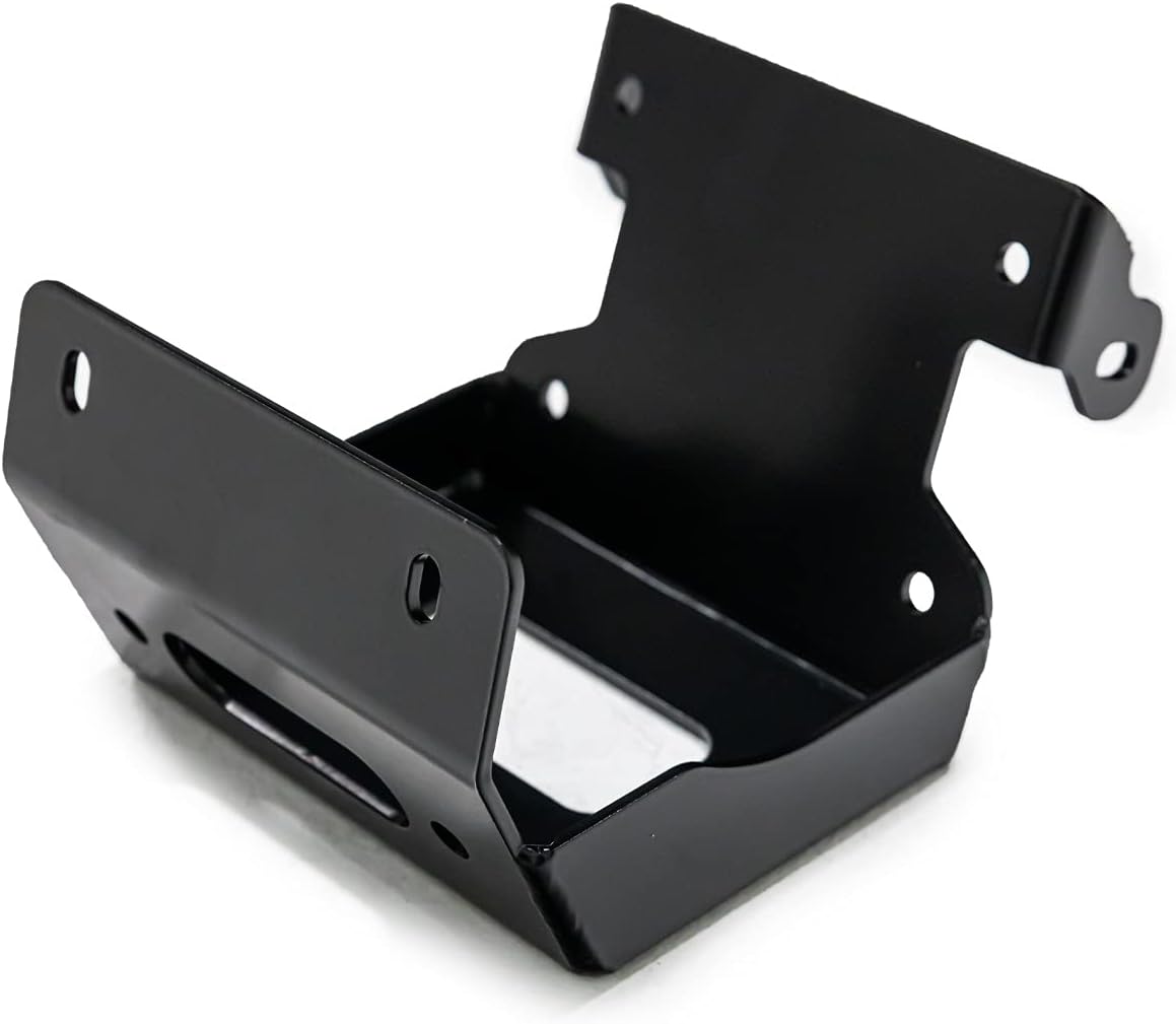 SuperATV 3500 lb Black Ops Winch with Heavy Duty Winch Mounting Plate Compatible with Honda Foreman TRX 500 / Honda Rancher/Honda Foreman Rubicon (see fitment) | 3/16