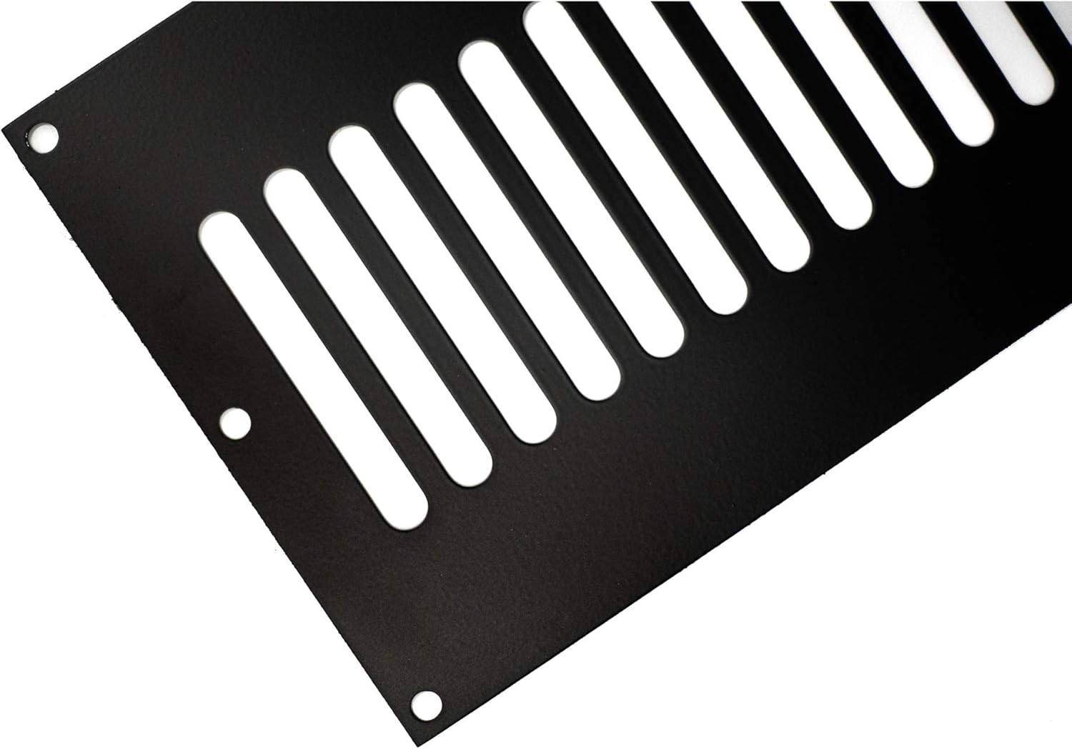 AMS Fireplace 12x6 Inch 321 High Gauge Stainless Steel Fire Pit Enclosure Vent - Commercial Grade (Black) – Complete and Ventilate Your Firepit Safely – Strong, Durable, and Easy to Install Pack of 2