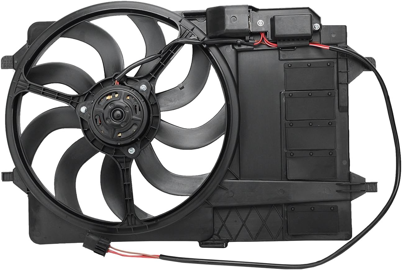 TOPAZ 17117541092 Engine Cooling Fan Assembly for R50 R53 Mini Cooper 1.6L L4 Pack of 2