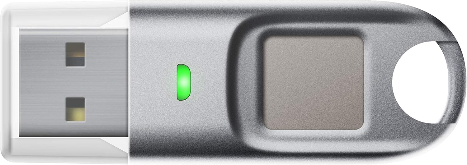 FEITIAN BioPass K27 USB Security Key - Two Factor Authenticator - USB-A with FIDO U2F + FIDO2 - Biometric Fingerprinting - Help Prevent Account Takeovers with Multi-Factor Authentication Pack of 2