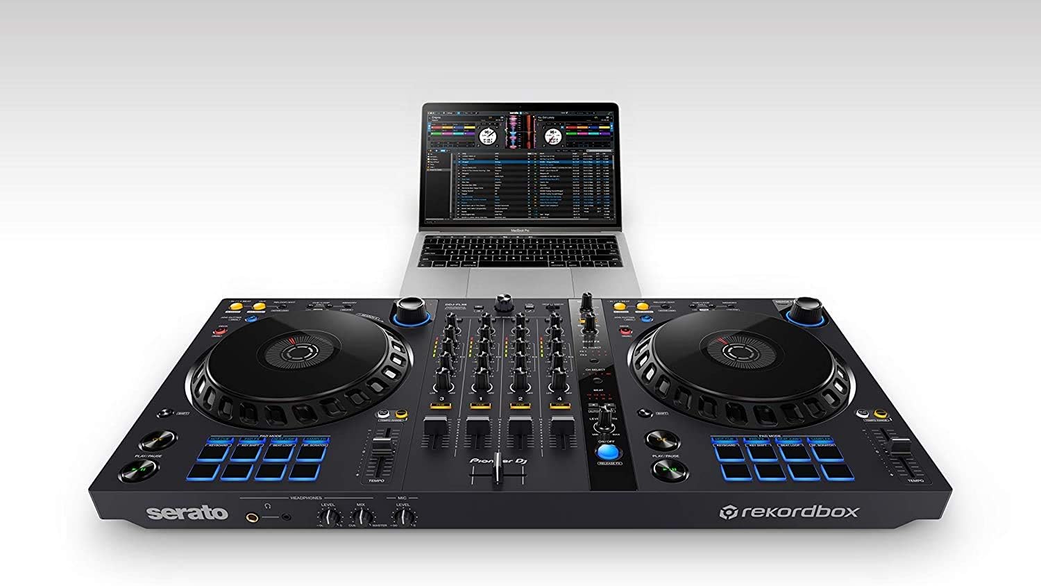 Pioneer Pro DJ Bundle with DDJ-FLX6 + DM-40 Set + HDJ-X5 Headphones
