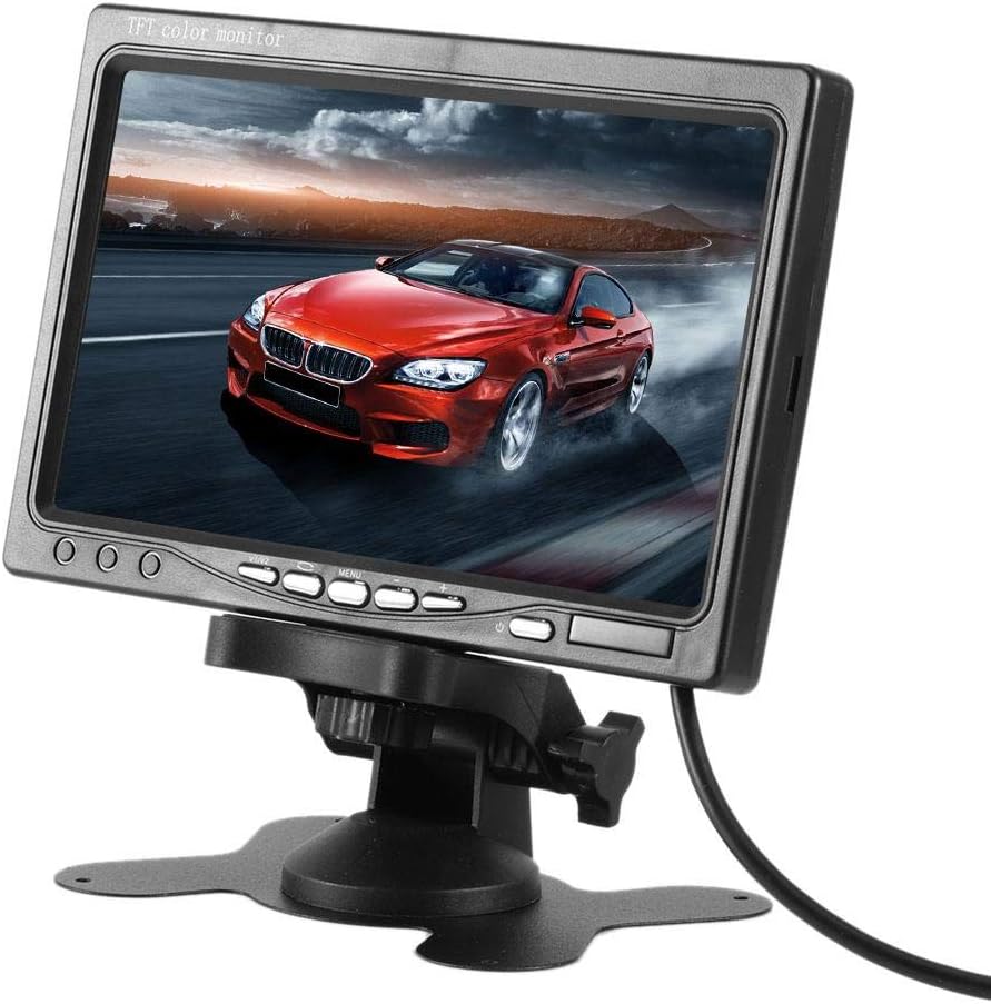 Akozon Car Monitor,Car Display Reverse Monitor,7in Car Monitor High Definition Reverse Rearview Display 12-24V Auto Accessory for Car Monitor Car Display Reverse Monitor Car Reverse System 7In Monitor Pack of 2