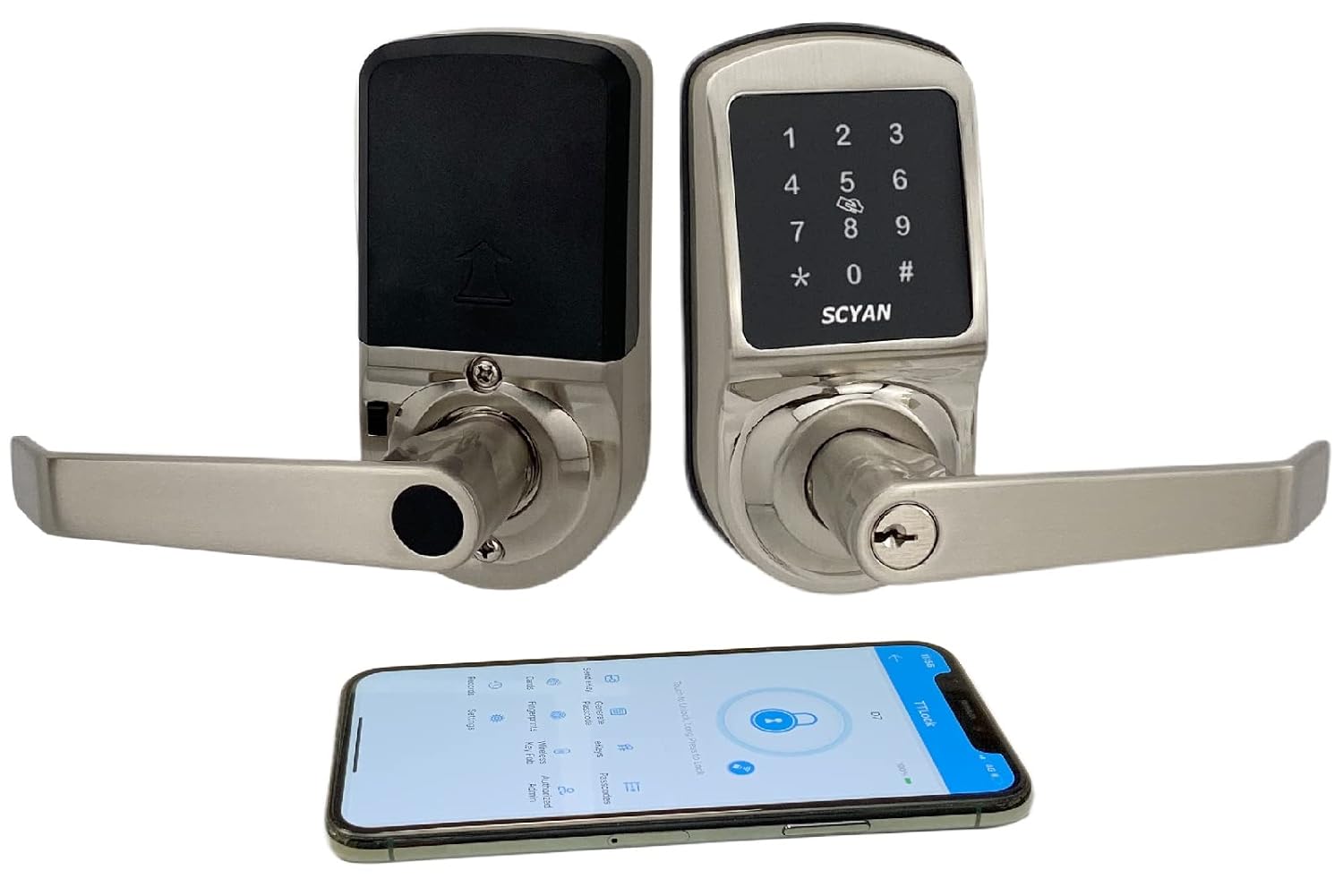 Smart Door Lock, Keyless Entry Door Lock, Keypad Door Lock, Keypad Entry Door Lock, Touchscreen Door Lock, Digital Door Lock, Reversible Lever, Non Weatherproof (Oil Rubbed Bronze)