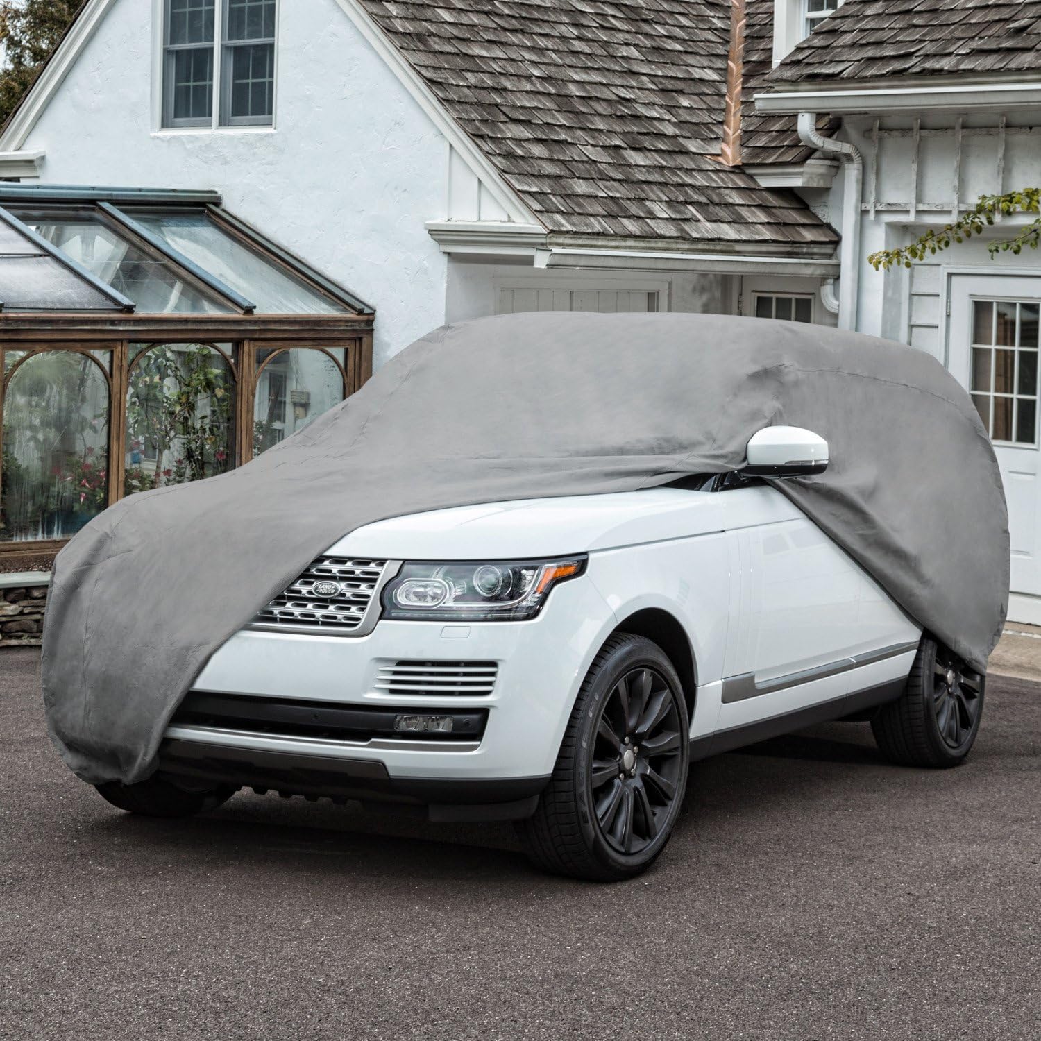 Budge Duro SUV Cover Fits Small SUVs up to 162 inches, UD-0 - (Polypropylene, Gray) Pack of 2