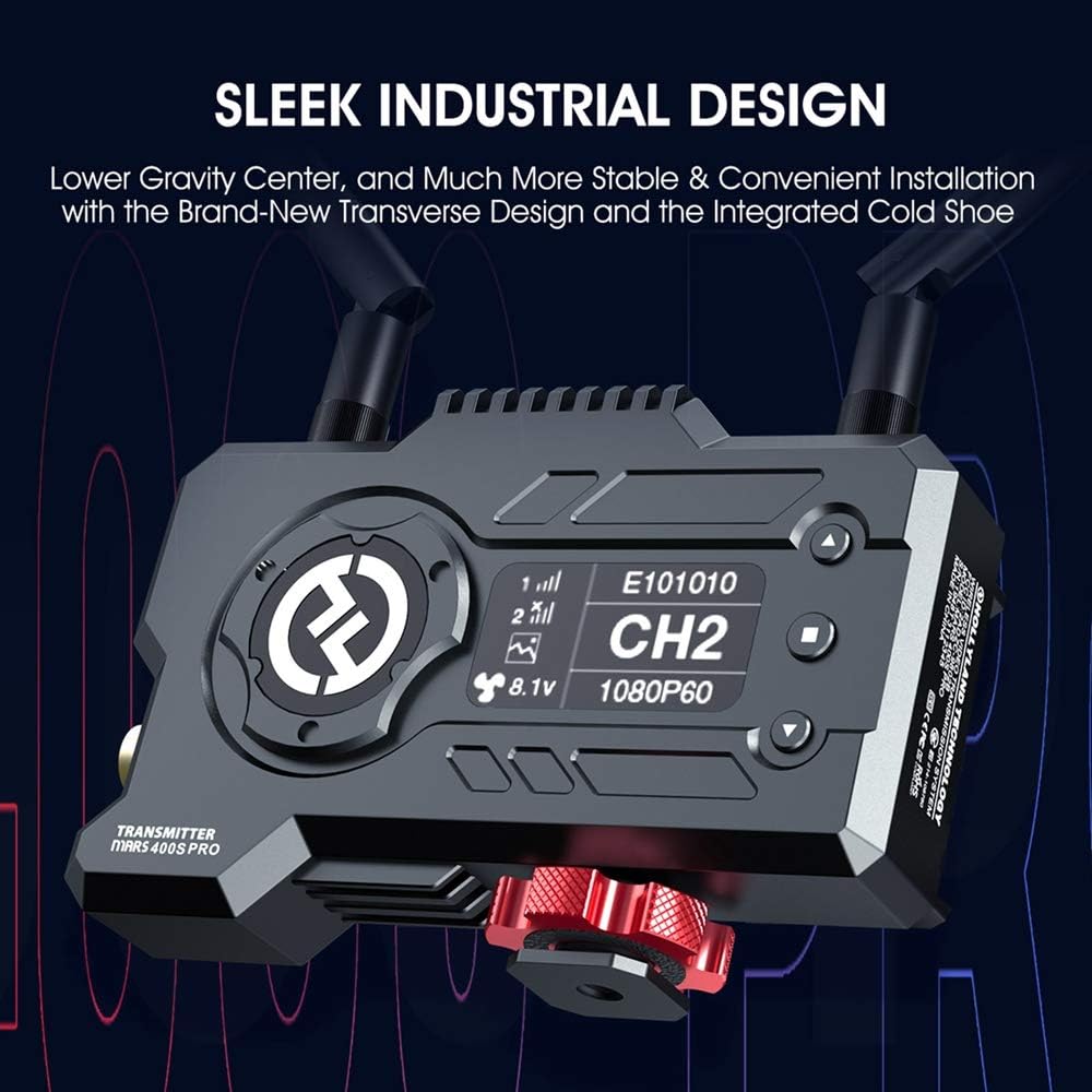 Hollyland Mars 400S Pro [Official] 1080p HDMI&SDI Transmission System 5G Wireless Video & Audio Transmission 400ft 0.06s Latency (Transmitter+Receiver)