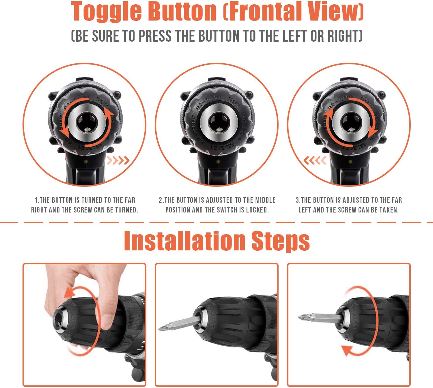 jar-owl Power Tools Combo Kit Tool Set with 60pcs Accessories Toolbox and 16.8V Cordless Drill Set for Home Cordless Repair Tool Kit Pack of 2