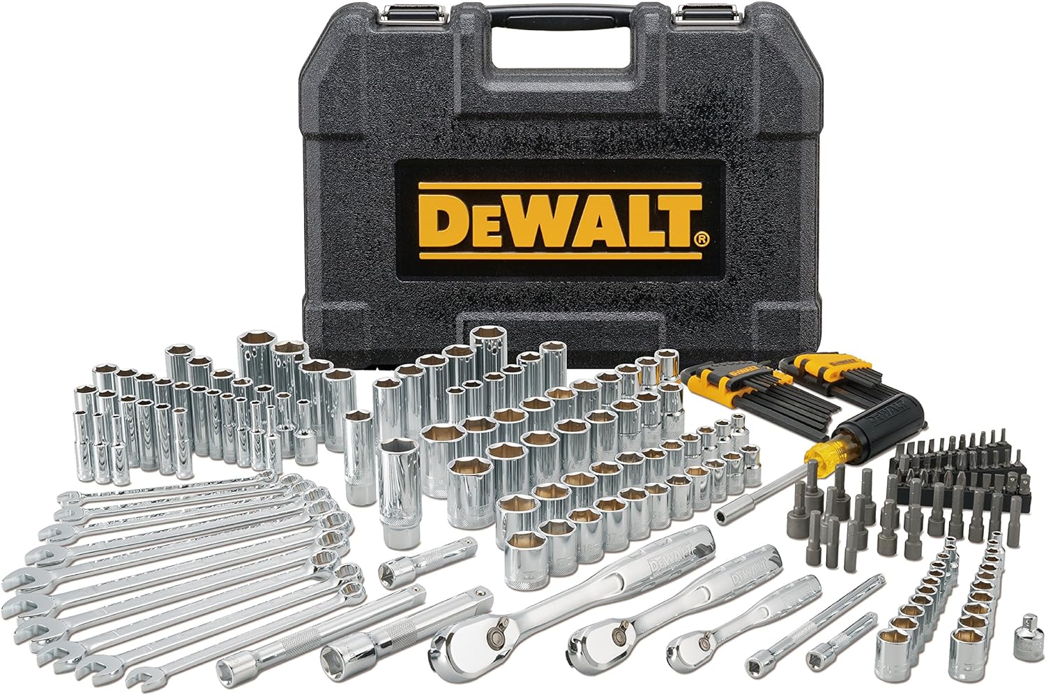 DEWALT Mechanics Tool Set, 1/4