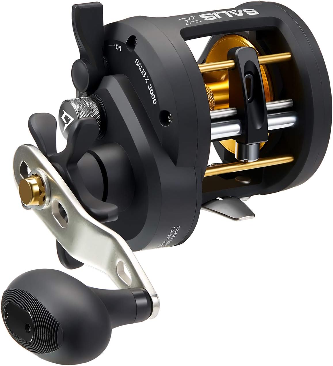 Piscifun Salis X Trolling Reel - 6.2:1 High Speed Round Baitcasting Reel, 37Lbs Max Drag Fishing Reel with Powerful Handle, Inshore Saltwater Conventional Reel with Level Wind