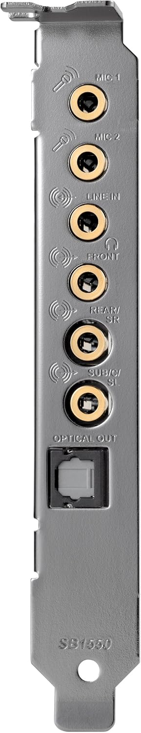 Creative Sound Blaster Audigy PCIe RX 7.1 Sound Card with High Performance Headphone Amp Pack of 2