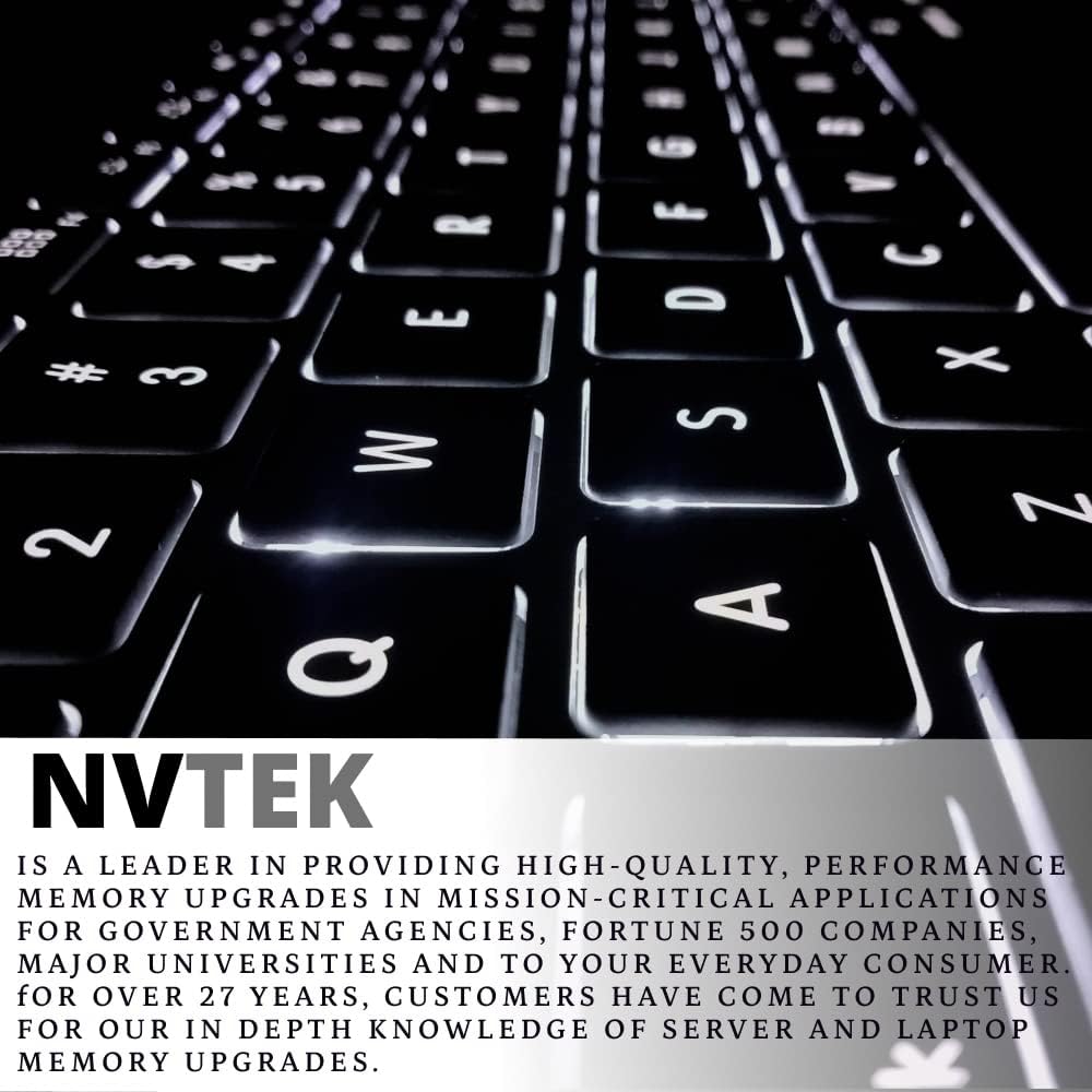 NVTEK 32GB (4x8GB) DDR3-1600 PC3-12800 SODIMM Laptop RAM Memory Upgrade