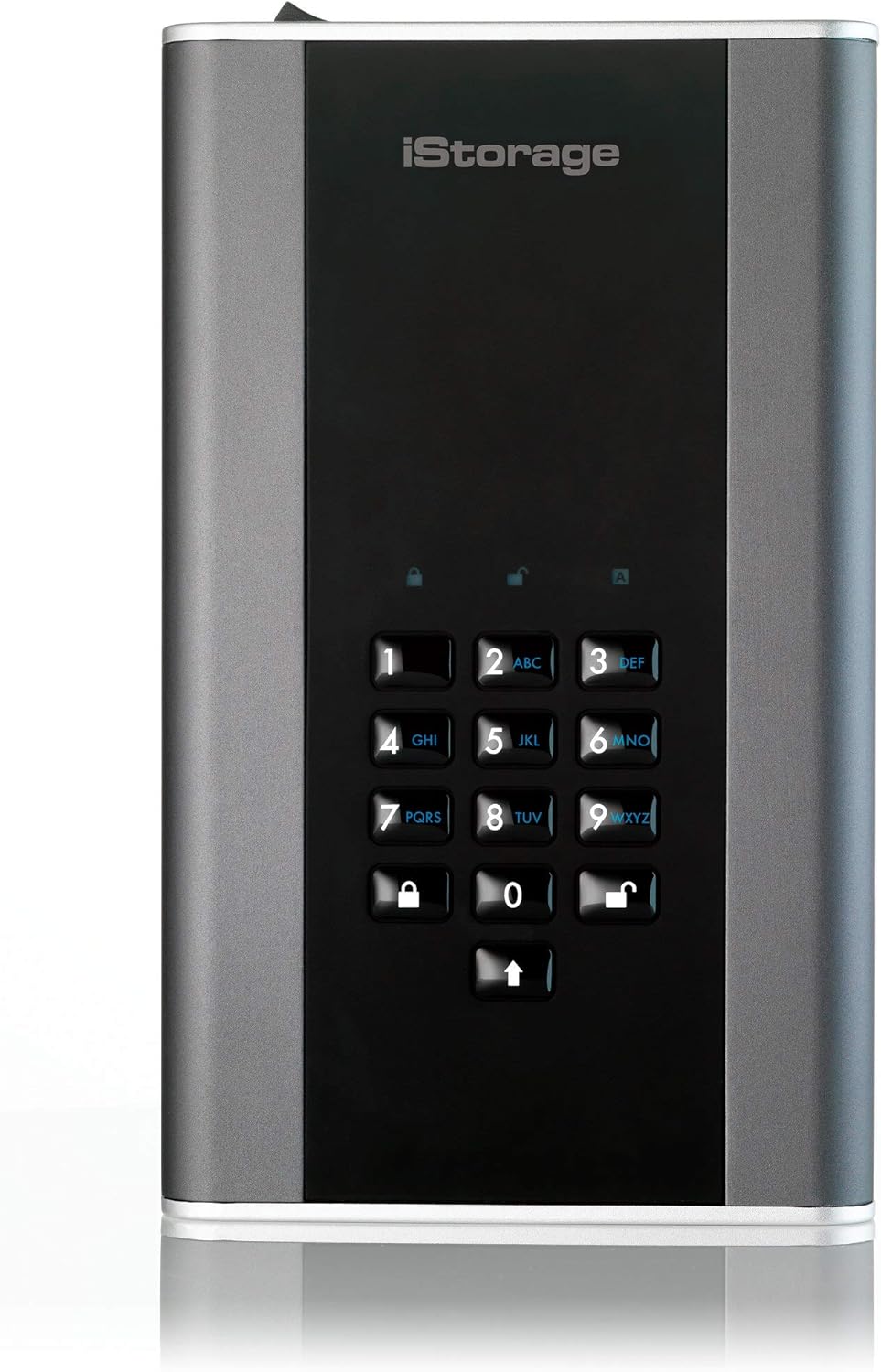 iStorage diskAshur DT2 4TB Secure encrypted portable desktop hard drive, FIPS Level 2 certified - Password protected, dust and water resistant, military grade hardware encryption IS-DT2-256-4000-C-G