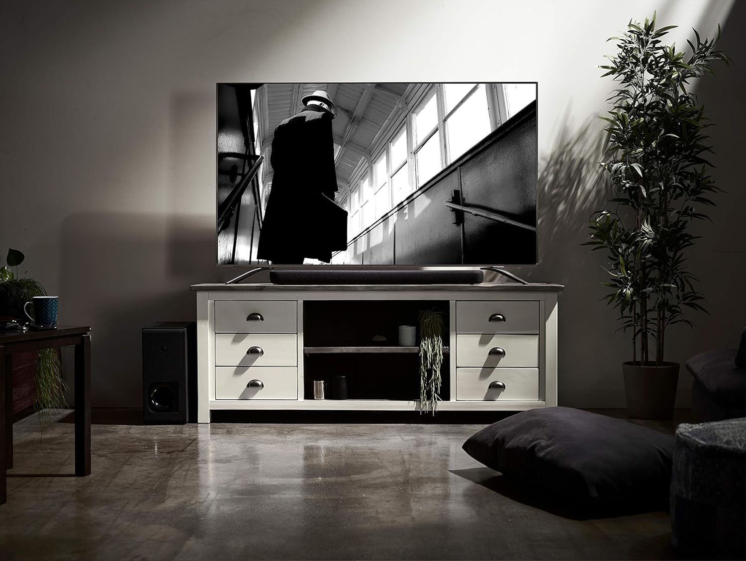 Yamaha Audio ATS-2090 Sound Bar with Wireless Subwoofer, Bluetooth, and Alexa Voice Control Built-in (Renewed), Black