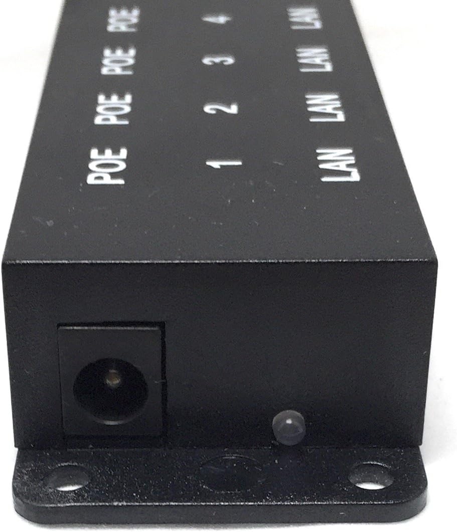 PoE Texas POE-8-48v120w | 8 Port PoE Injector for IEEE 802.3af Power Over Ethernet Devices | with 48 Volt 120 Watt Power Supply Pack of 2