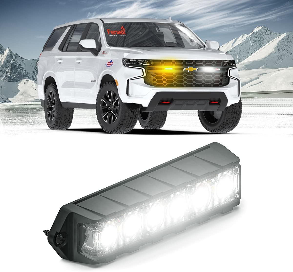 Feniex Industries - Fusion-S Surface Mount (Blue) Pack of 2