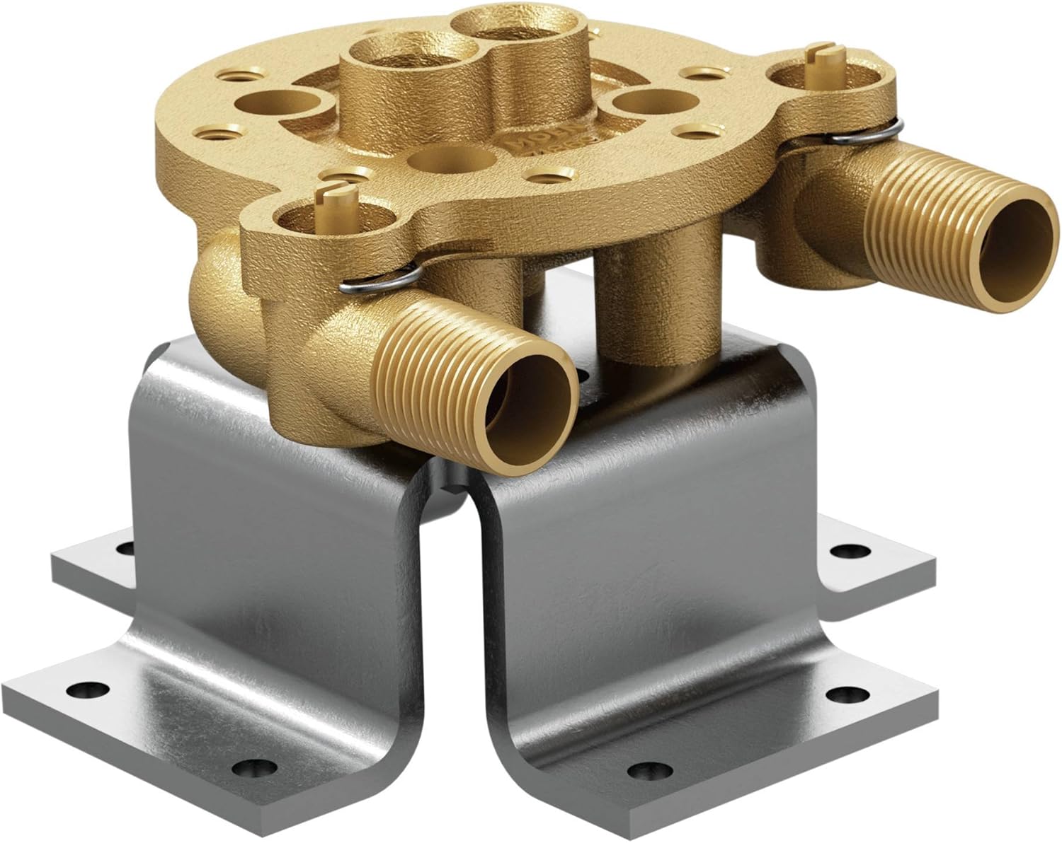 Moen TS50110 Collection Freestanding Tub Filler Single Riser Floor Joist Concrete Mounting Kit, or Unfinished