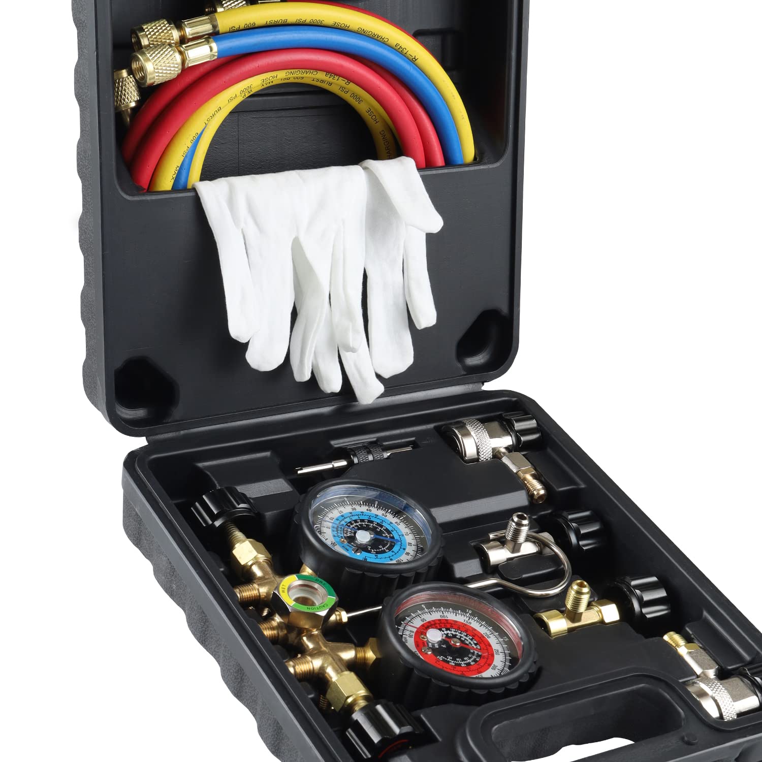 Lichamp AC Gauges, A/C Manifold Gauge Set for R134a R22 R12 R502, Classic #A301 Pack of 2