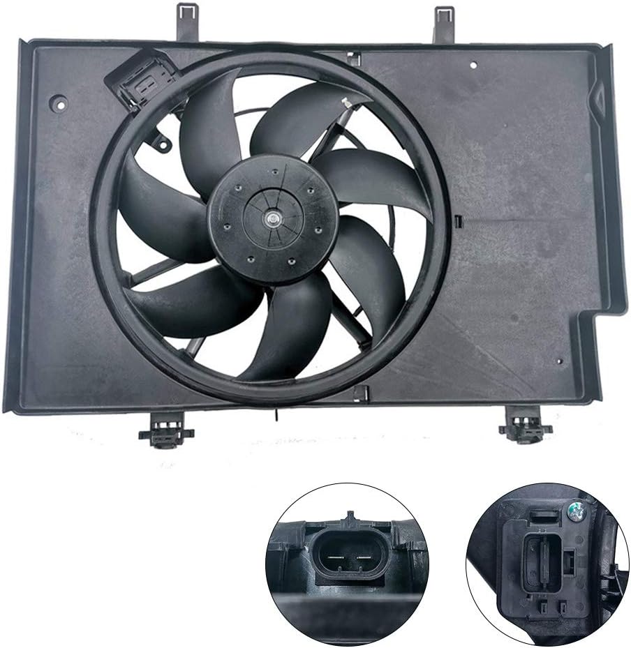SONTIAN Radiator Cooling Fan Assembly Replacement for 11-18 Fiesta 1.6L BE8Z8C607B BE8Z8C607A Pack of 2