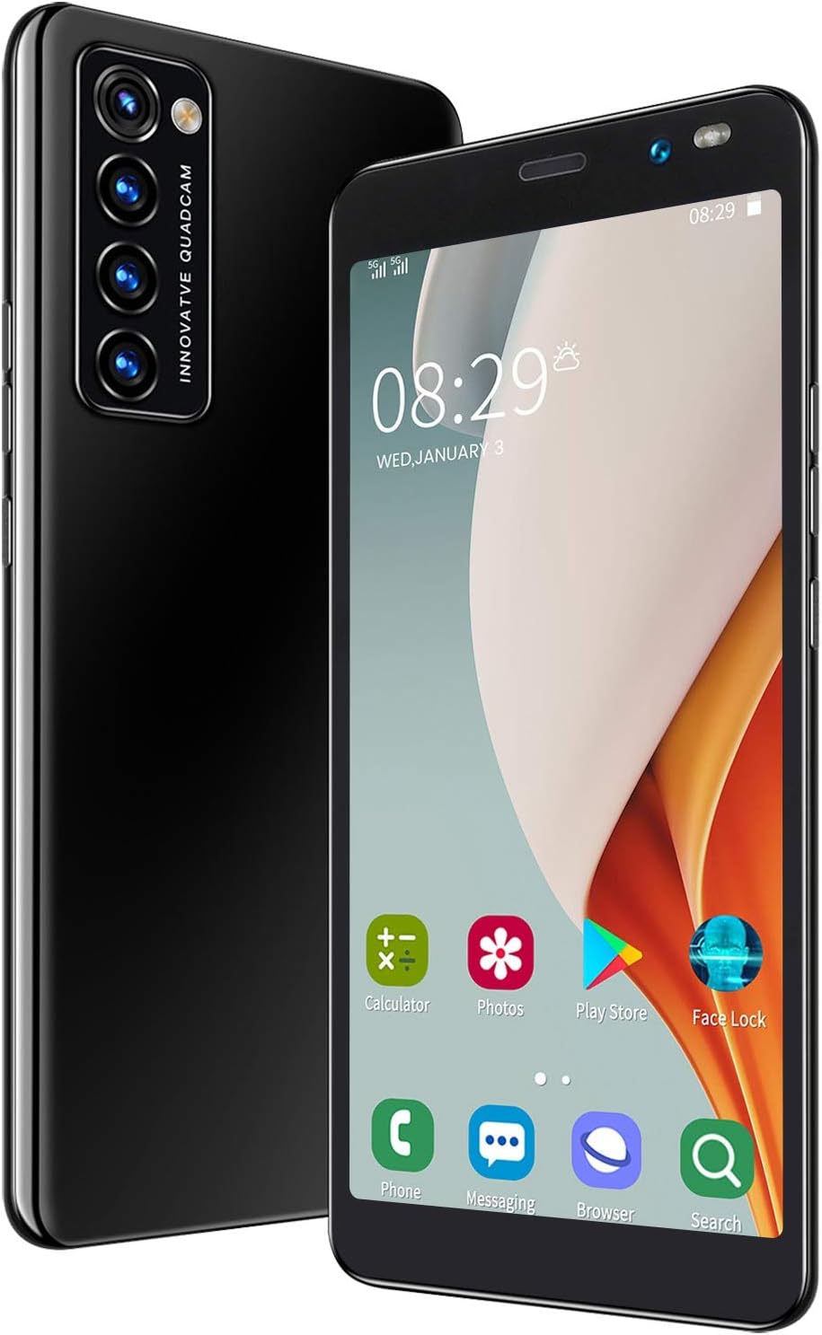 Unlock Smartphone, Optimized Processor Dual Cards Dual Standby Smartphone for ED Amatrur for Office Worker for Daily Use for Experiencing Different Apps(Blue) Pack of 2