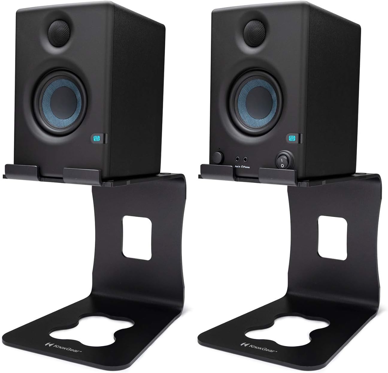 Presonus Eris E3.5 3-Inch 2-Way Near Field Studio Monitor (Pair) Bundle with Knox Gear Monitor Stands (2 Items)
