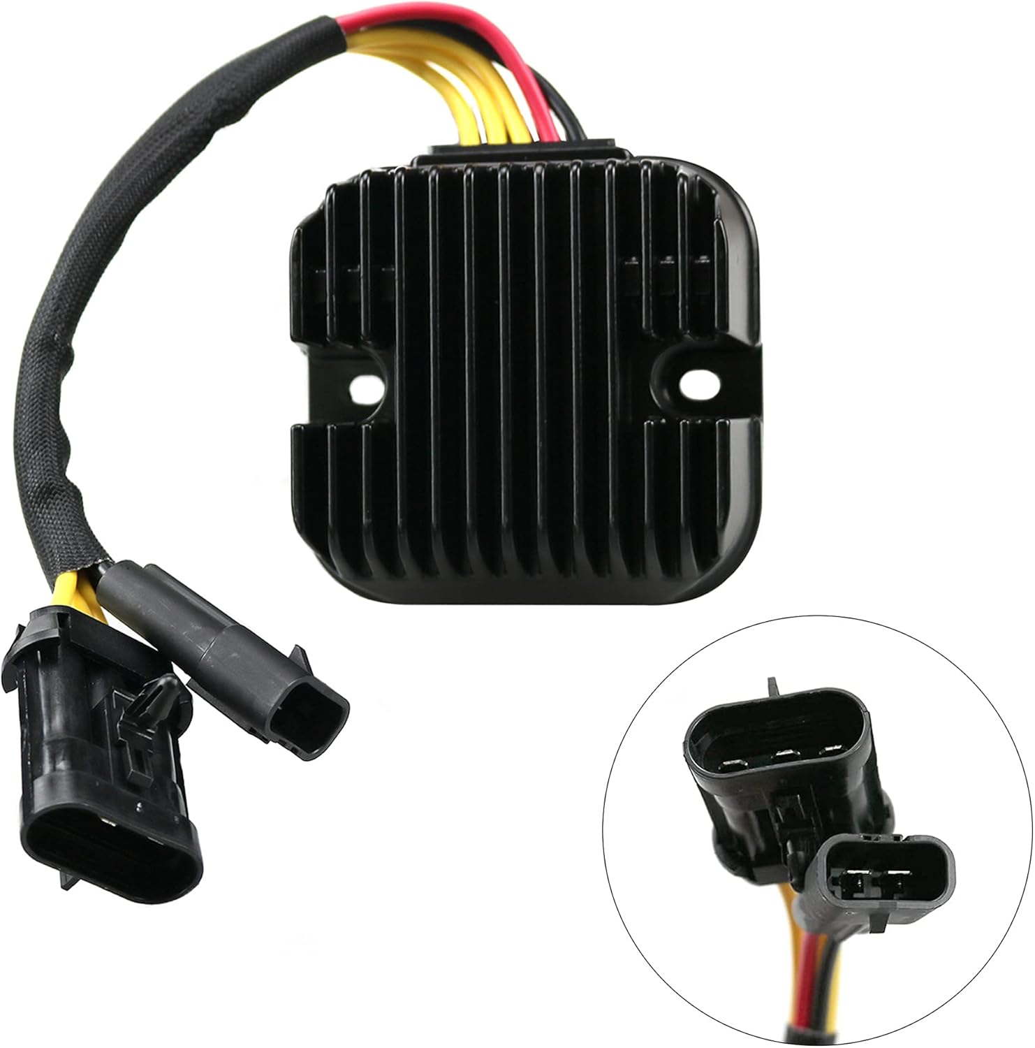 HOCEAN-Max Voltage Regulator Rectifier Polaris 4013978 4015816 is Compatible with Polaris RZR 900/1000 Mosfet Voltage Regulator Performance Black Edition Upgrade Kit Pack of 2