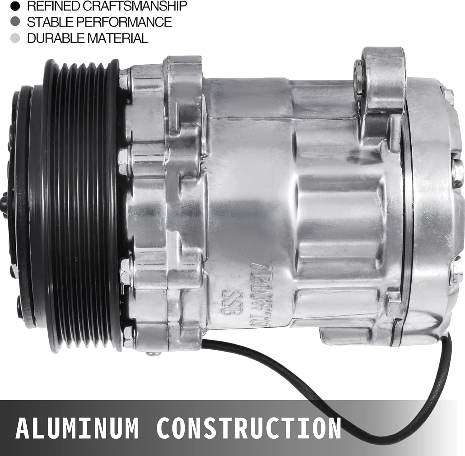 Mophorn CO7176C Sanden style Universal Air Conditioner AC Compressor 7176 SD7B10 2010061 167515 168515