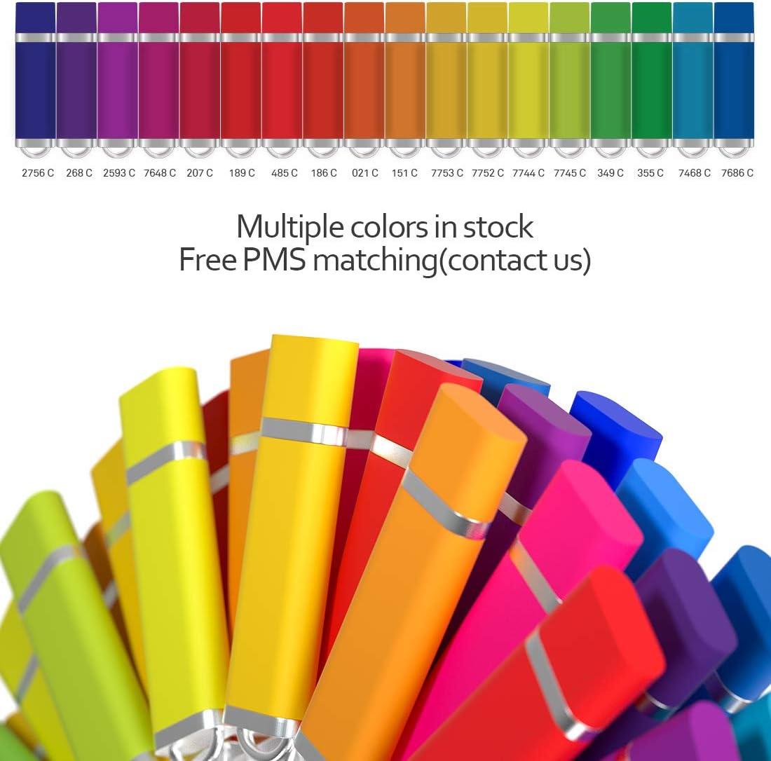 50PCS 16GB Custom USB Flash Drive Personalized Thumb Drive Logo Printed USB,50 Pack