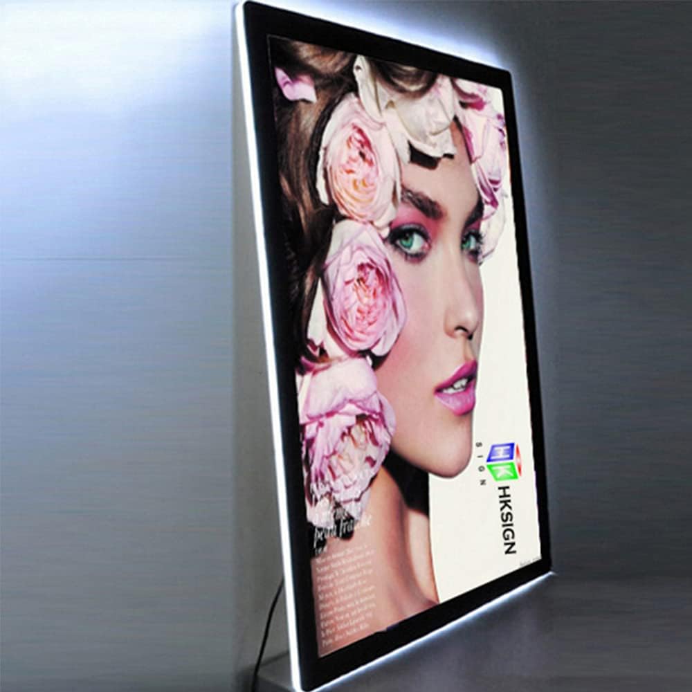 Led Magnetic Acrylic Slim Light Box for Store Sign Display with Crystal Photo Frame