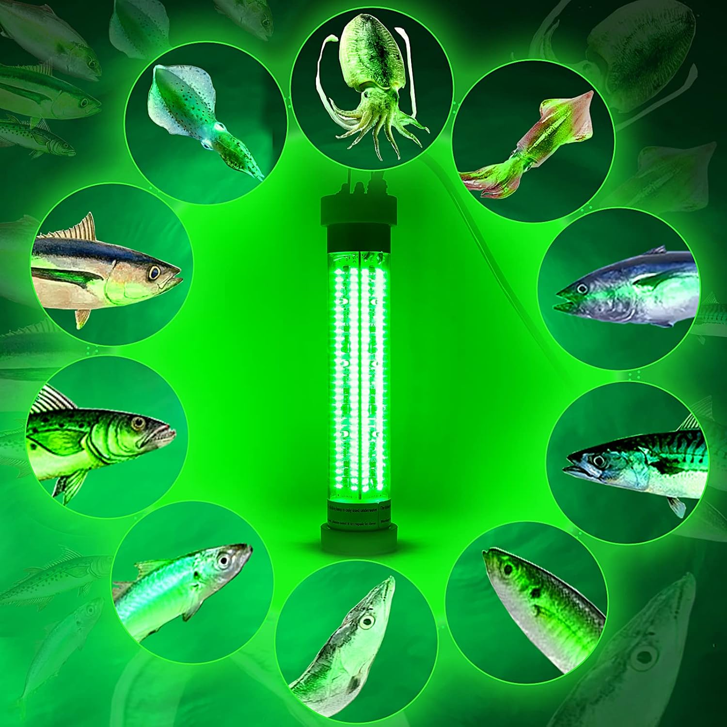 pamiers led Underwater Fishing Light,DC12V/24V 300W,with Remote Brightness Adjustment Function, attracting Fish More Faster, Effective and Flexible,DC 12V max config