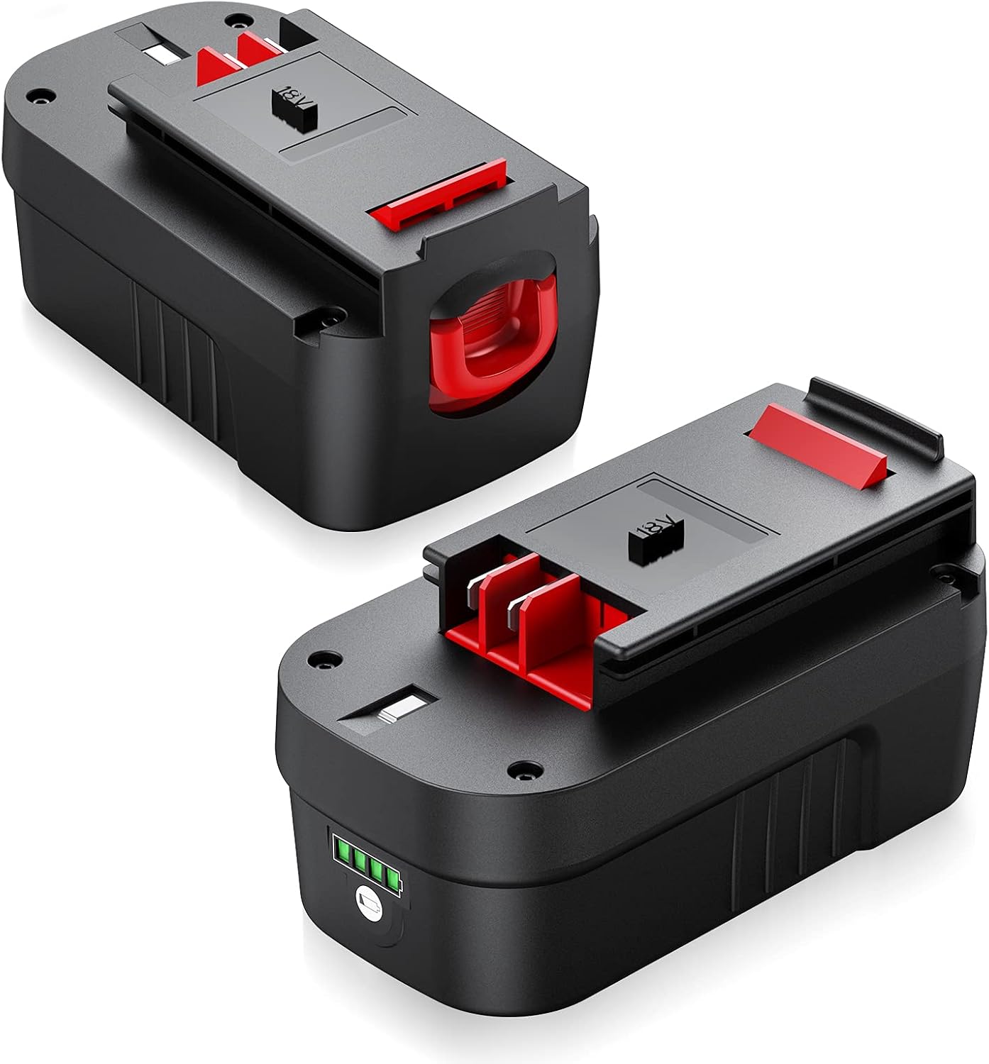 2 Packs HPB18 Battery 6.0Ah Lithium-Ion Replacement for Black and Decker 18V Battery HPB18-OPE FSB18 Cordless Power Tools 244760-00 A1718 Firestorm Pack of 2