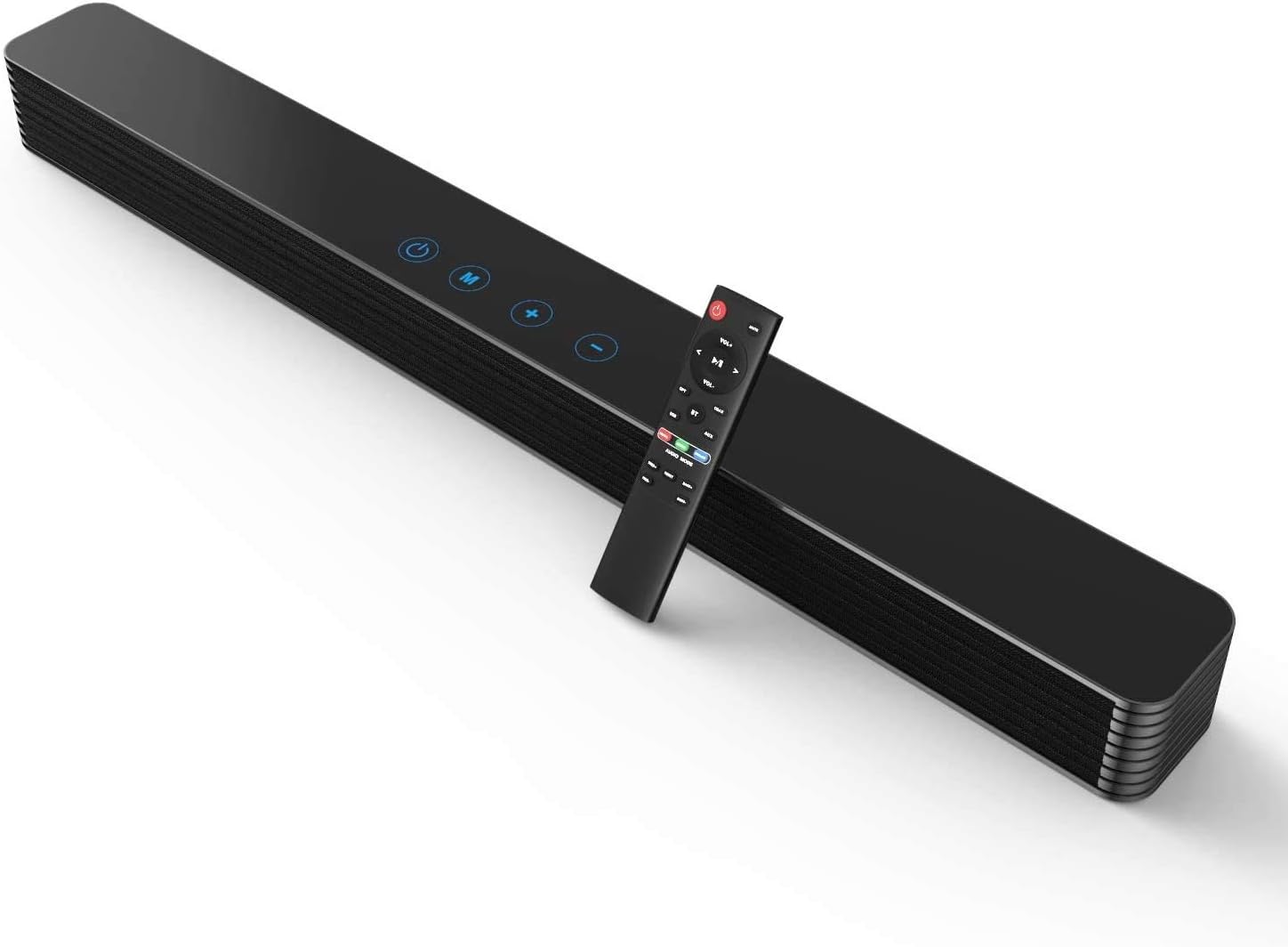 Norcent KB2020 Black Mamba Series 32-Inch 80W Sound Bar, Wired and Wireless Bluetooth 5.0 Balanced Sound Experience Soundbar Speaker 2022 New Version MB-3220 Pack of 2