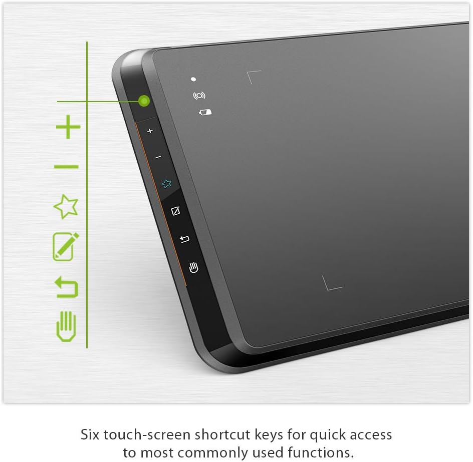 XP-Pen Star05 V2 Wireless 2.4G Graphics Drawing Tablets Digital Tablet Painting Board with Touch Hot Key and Battery-Free Passive Stylus Pack of 2