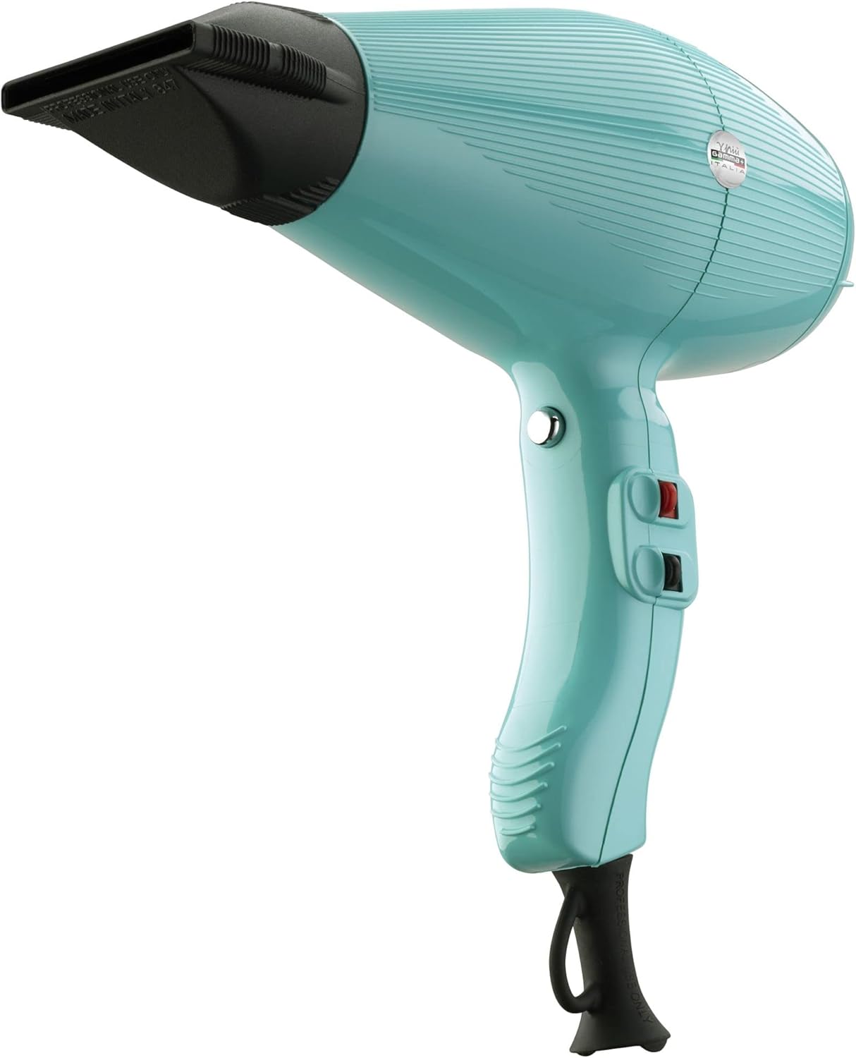 GAMMA+ Aria Tourmaline Lightweight Professional Hair Dryer with 2 Concentrator Nozzles Aquamarine