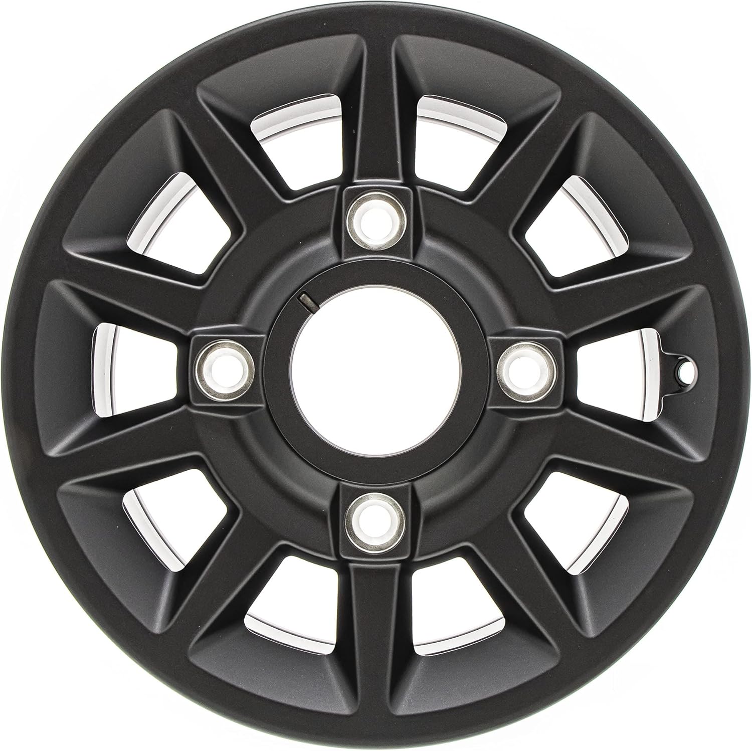 Polaris Off Road Front Rim 14 in. X 6 in. Wide, Flash Black, Genuine OEM Part 1522842-655, Qty 1