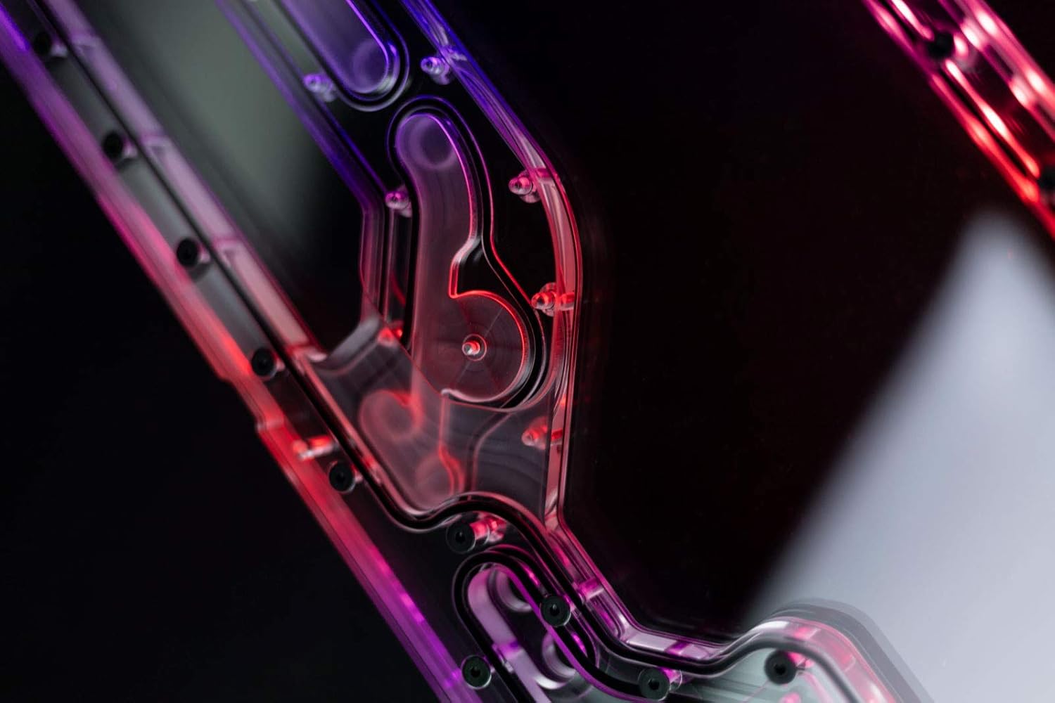 EKWB EK-Classic Distroplate Front PC-O11D with SPC PWM Pump, D-RGB, Plexi