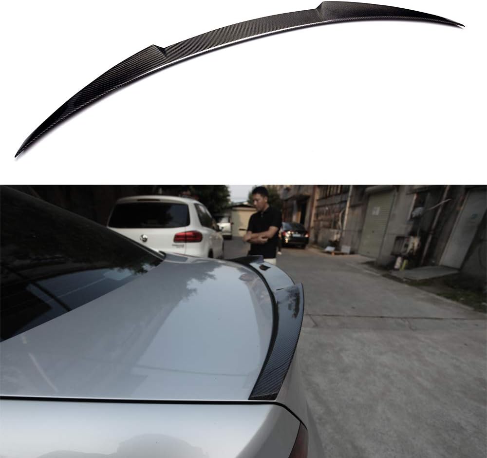 Mosion Auto Carbon Fiber Rear Spoiler for 2008-2014 Benz W204 C250 C300 C63 Coupe 2007-2014