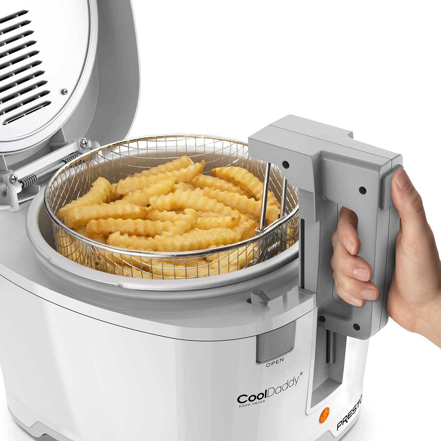 Presto 05443 CoolDaddy Cool-touch Deep Fryer - White Pack of 2