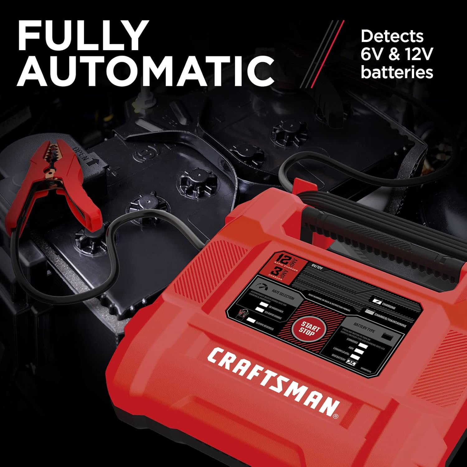 CRAFTSMAN CMXCESM258 12A Automotive Battery Charger Pack of 2