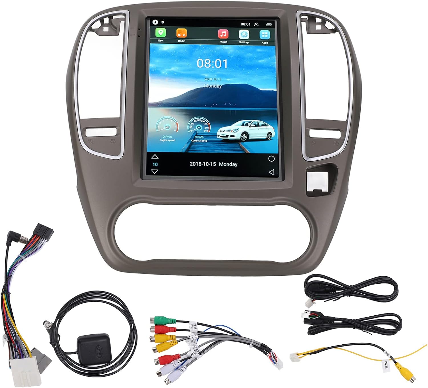 Car Navigation Touch Screen Multimedia Navigation Player Auto Accessory for Android 10.1 Replacement for Nissan Sylphy Sentra 2005‑2012