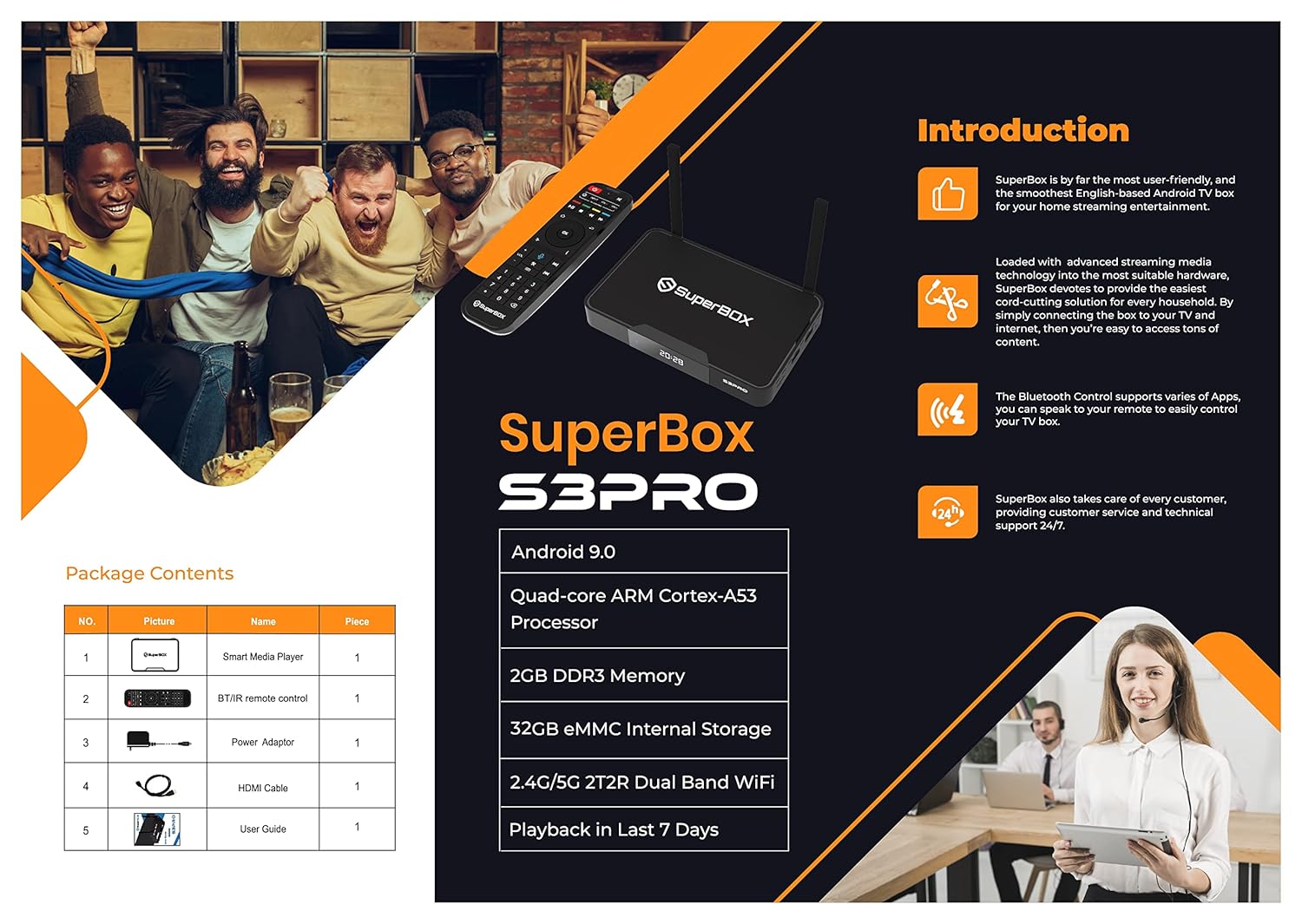 2022 SUPERBOX S3 PRO - Free 8K HDMI Cable & Backlit Mini Keyboard