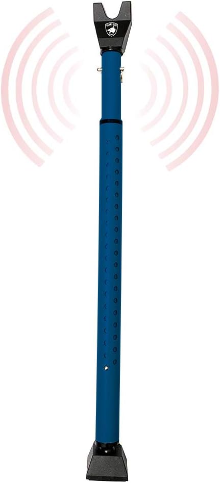Guard Dog Security Door Jammer 2-in-1 Adjustable Door Knob Jammer & Sliding Patio Door Security Bar – 40 Different adjustments (Teal w/Alarm) Pack of 2