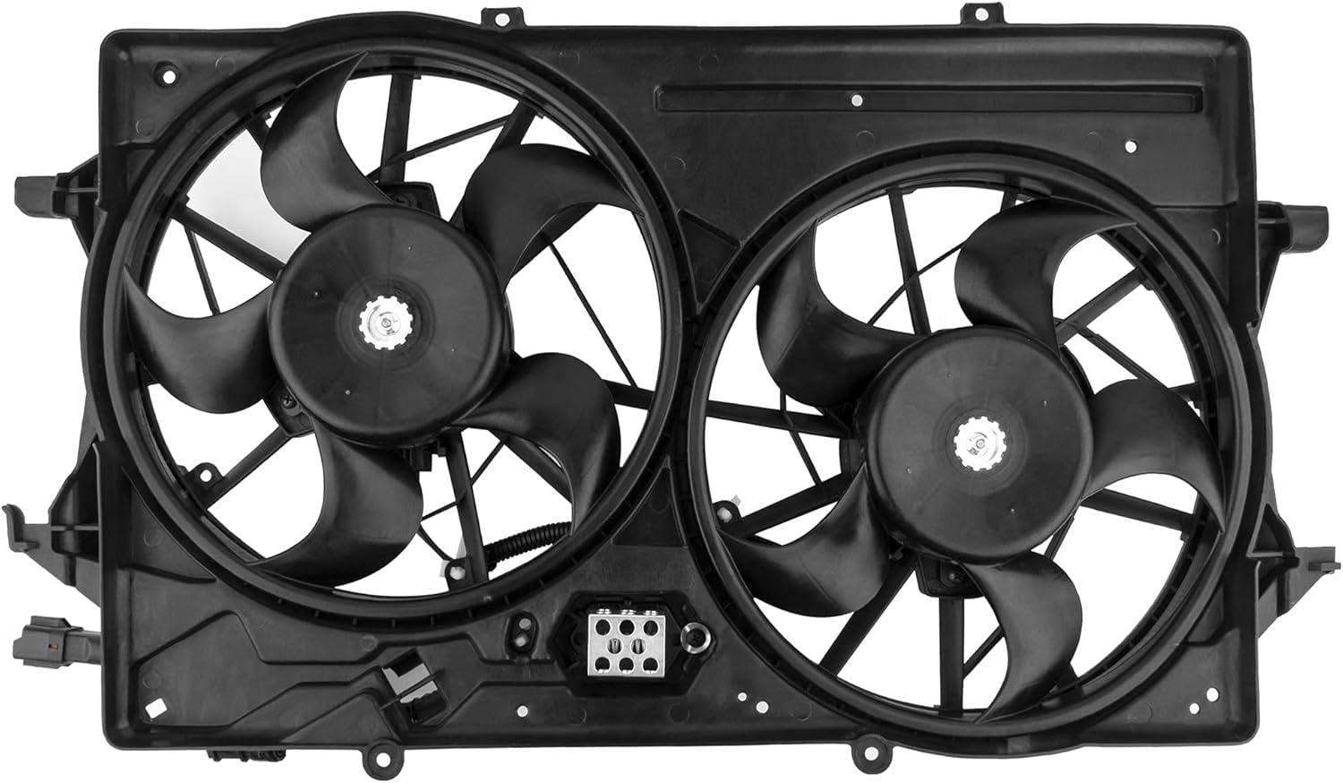 BOXI Engine Cooling Fan Assembly Compatible with 2001 2002 2003 2004 Ford Focus (Replaces 1S4Z8C607AA,1S4Z8C607AC,1S4Z8C607AD, 620-126)