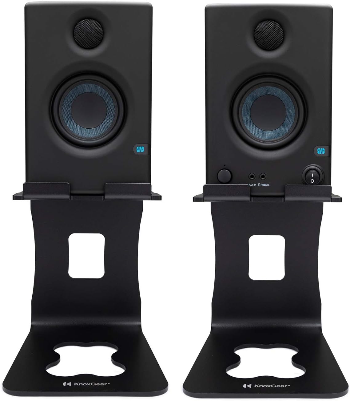 Presonus Eris E3.5 3-Inch 2-Way Near Field Studio Monitor (Pair) Bundle with Knox Gear Monitor Stands (2 Items)